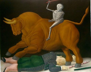 Fernando Botero Painting - ganado Fernando Botero